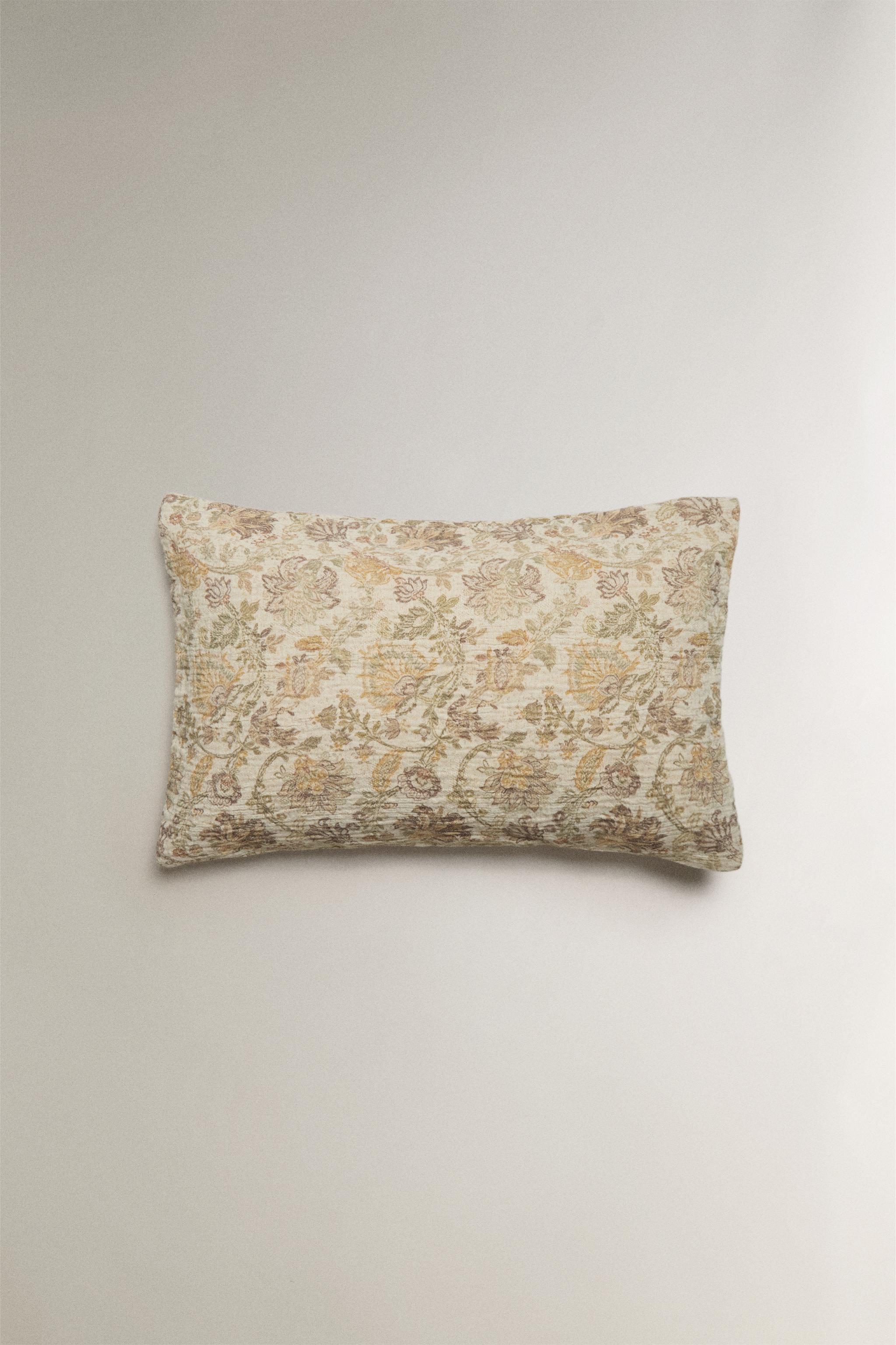 HOUSSE DE COUSSIN IMPRIMÉ FLORAL
